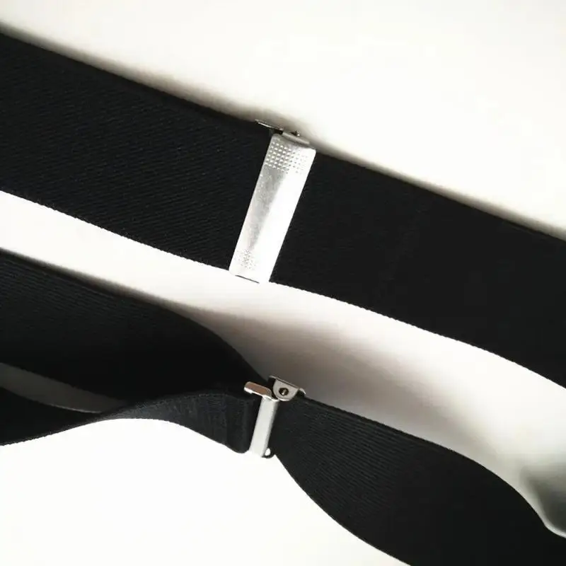 New Fashion Design Unisex Clip On Braces Elastic Slim Suspender Y Back Suspenders Male Pants Unisex Style Clothe Accessories