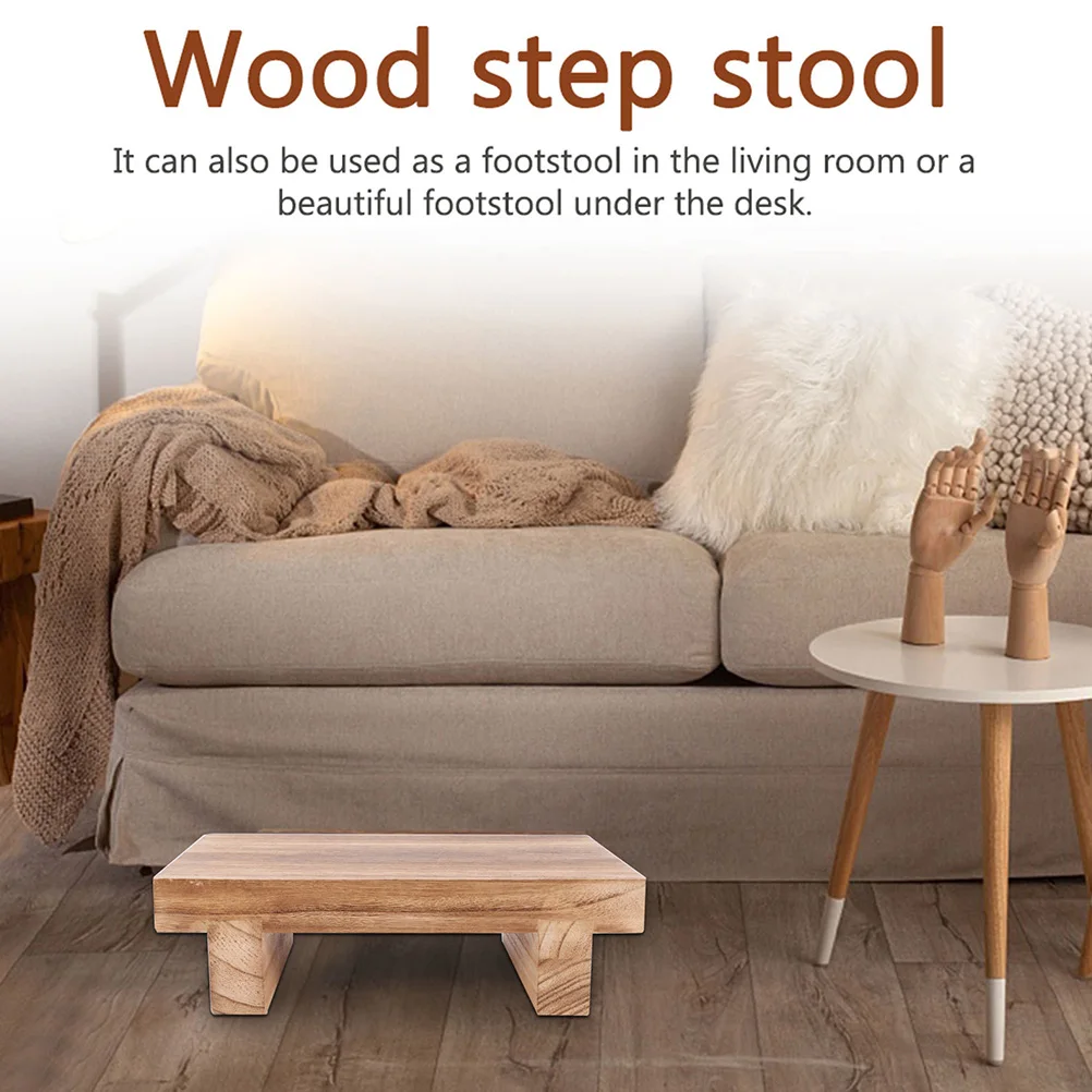 

Bedroom Office Stepping Lightweight Bedside Step Home Furniture Feet Rest Wood Step Stool Feet Rest Stool