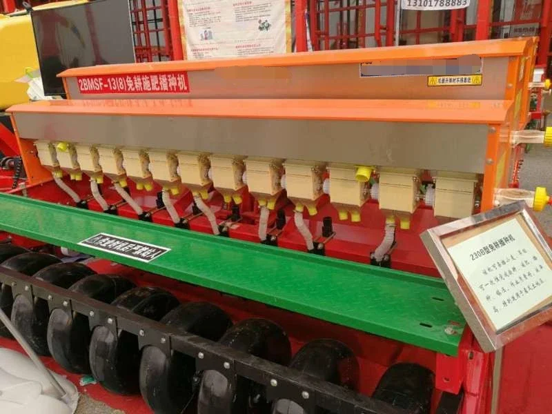 hot sale Tractor 90-100  Mounted 12 rows  free till corn bean wheat rice seeder for sale