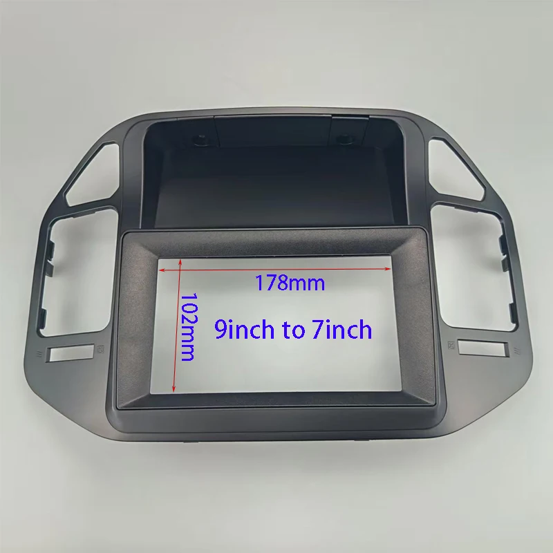 For MITSUBISHI V73 PAJERO 2004-2011 7/9 Inch Car Radio Fascias Multimedia Frame Video Player  Panel Trim