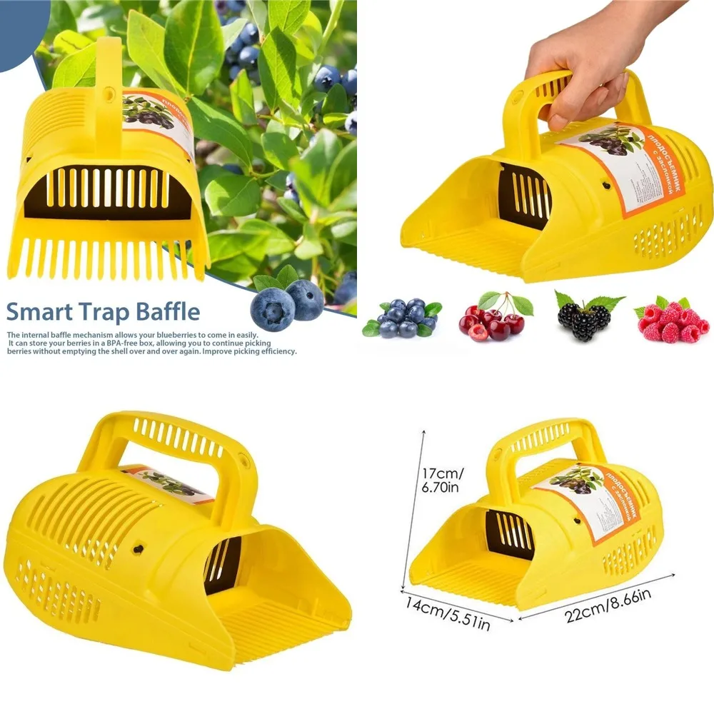 1/2/3 unidades Recolector de Arándanos con Dientes de Peine, Mango Ligero, Gran Capacidad, Herramienta de Jardín para la Temporada de Cosecha 2026