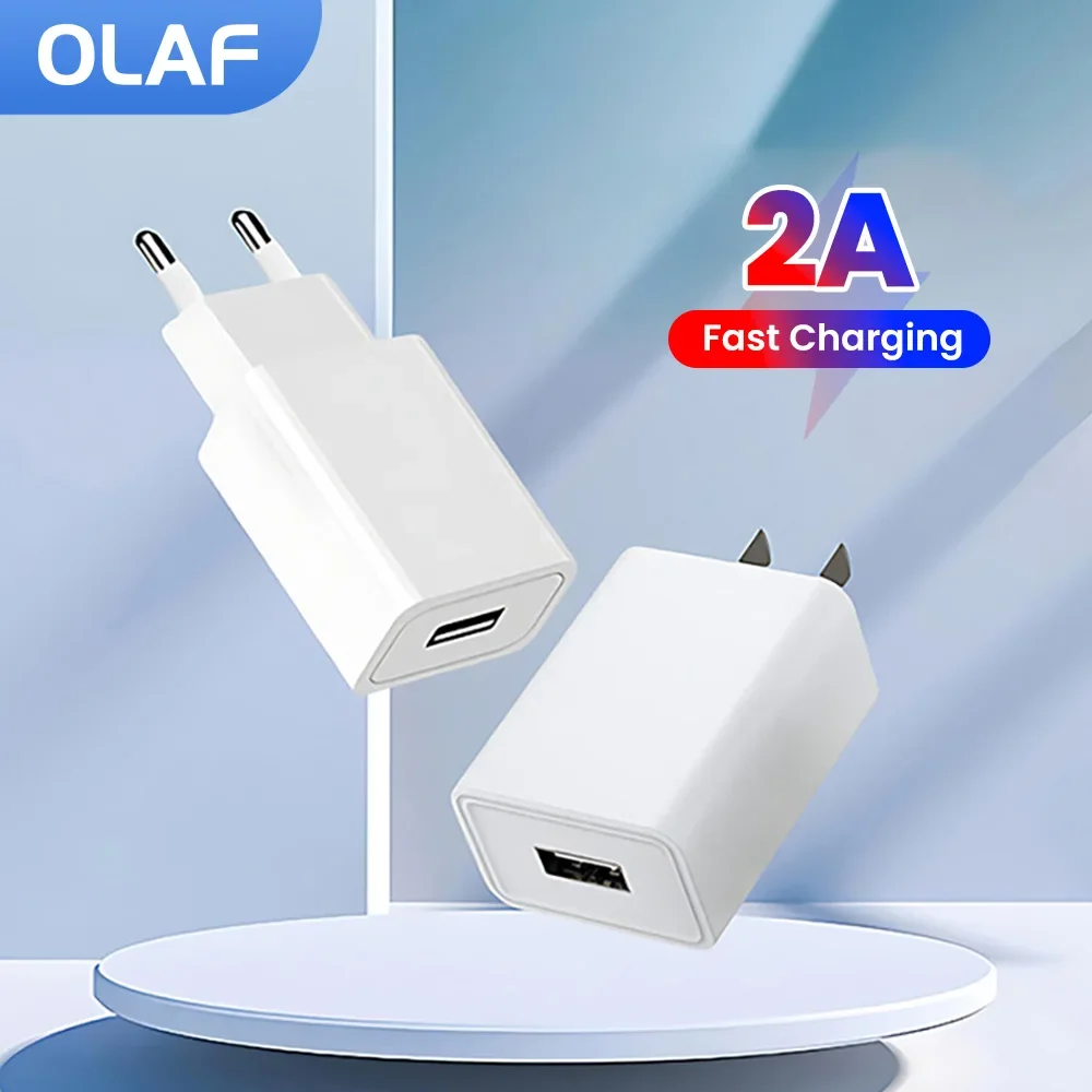 

2A USB Charger Fast Charging Mobile Phone Charger Adapters For Phone iPhone Samsung Xiaomi Huawei USB Wall Charger EU/US Plug