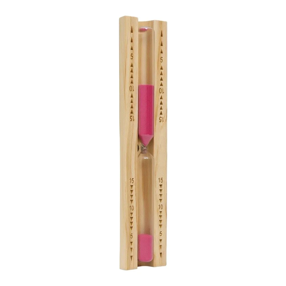 Sauna Hourglass 32cm Beech Wood Fast Measurement Timer For Home Sauna Room Heating Cooling Air Decor Accessories