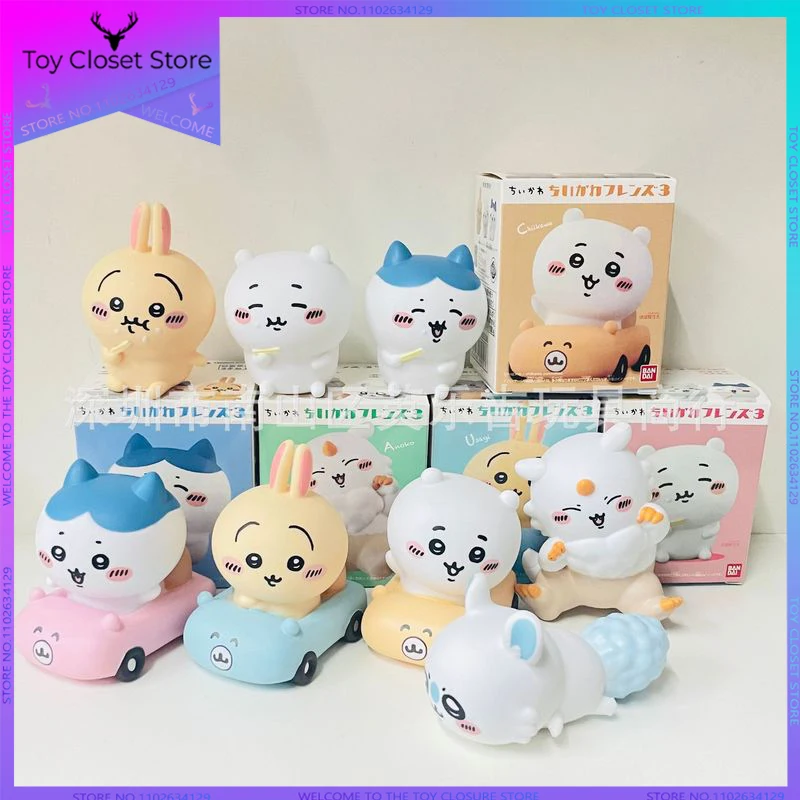 

Miniso 8 шт. Chiikawas Кукла Kawaii Hachiware аниме Usagi детские строительные украшения настольное украшение для девочек Подарки на день рождения