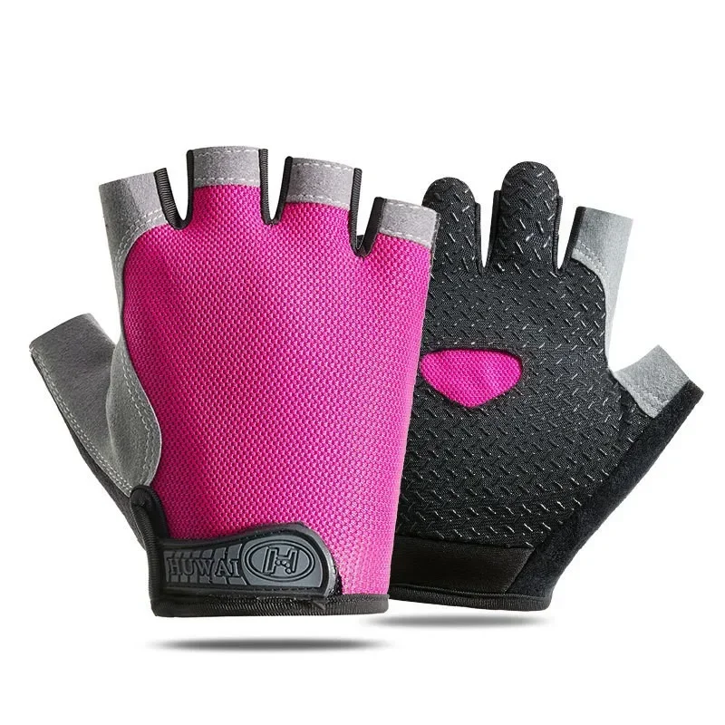 

Gym Gloves Fingerless Sports Fitness Training Men's Cycling Gloves Woman Motorcycle Mtb Anti-slip Gloves Bicycle Accessories