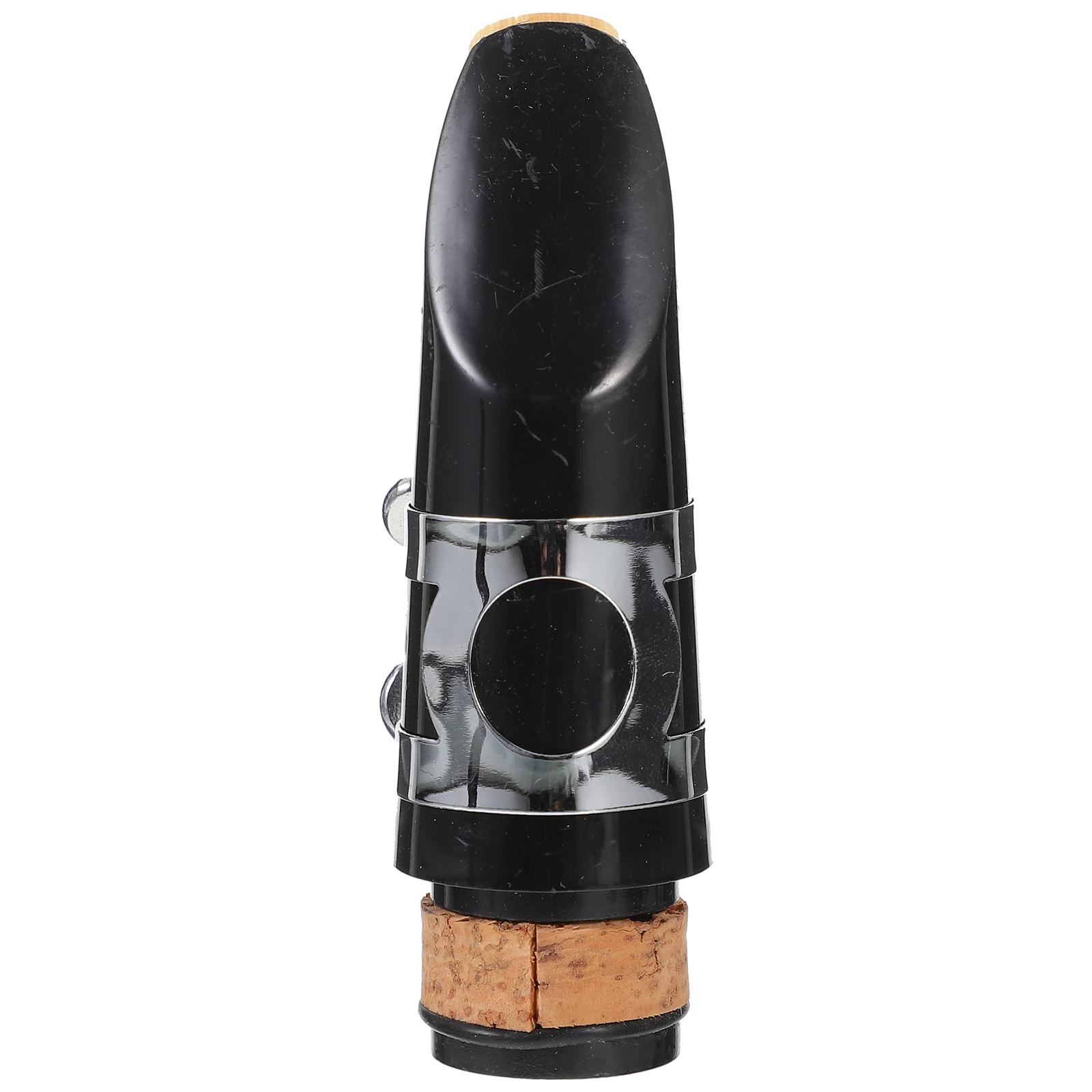 

Clarinet Mouthpiece Cap Set Black Plastic Bamboo Metal Durable Woodwind Instrument Accessories B Clarinet Mouthpiece