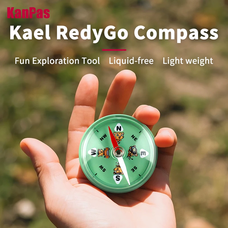Kanpas 3pcs/lot & 12pcs/lot Kael RedyGo Compass, Lightweight for kid's Outdoor Use, Kael Scout Teaching Compass, liquid free