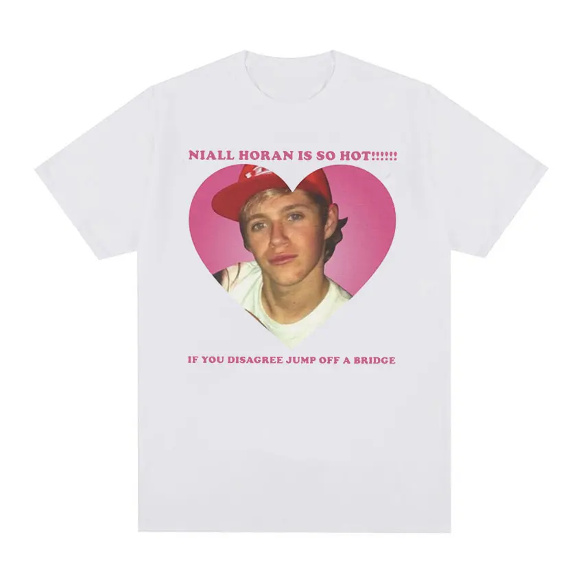 Hot Niall Horan Is So Hot Print Graphic T Shirt Men's Vintage Fashion Short Sleeve T-shirts Casual 100% Cotton Oversized T-shirt