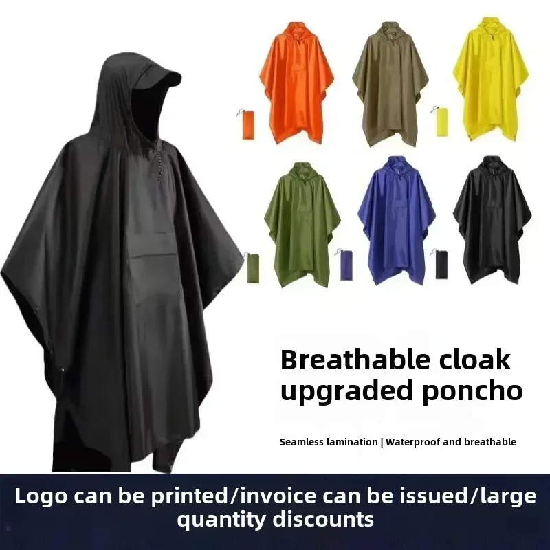 

Unisex Hooded Motorcycle Rider Rain Poncho Upgraded Multi Color Waterproof For Outdoor Riding Commute Travel Shopping
