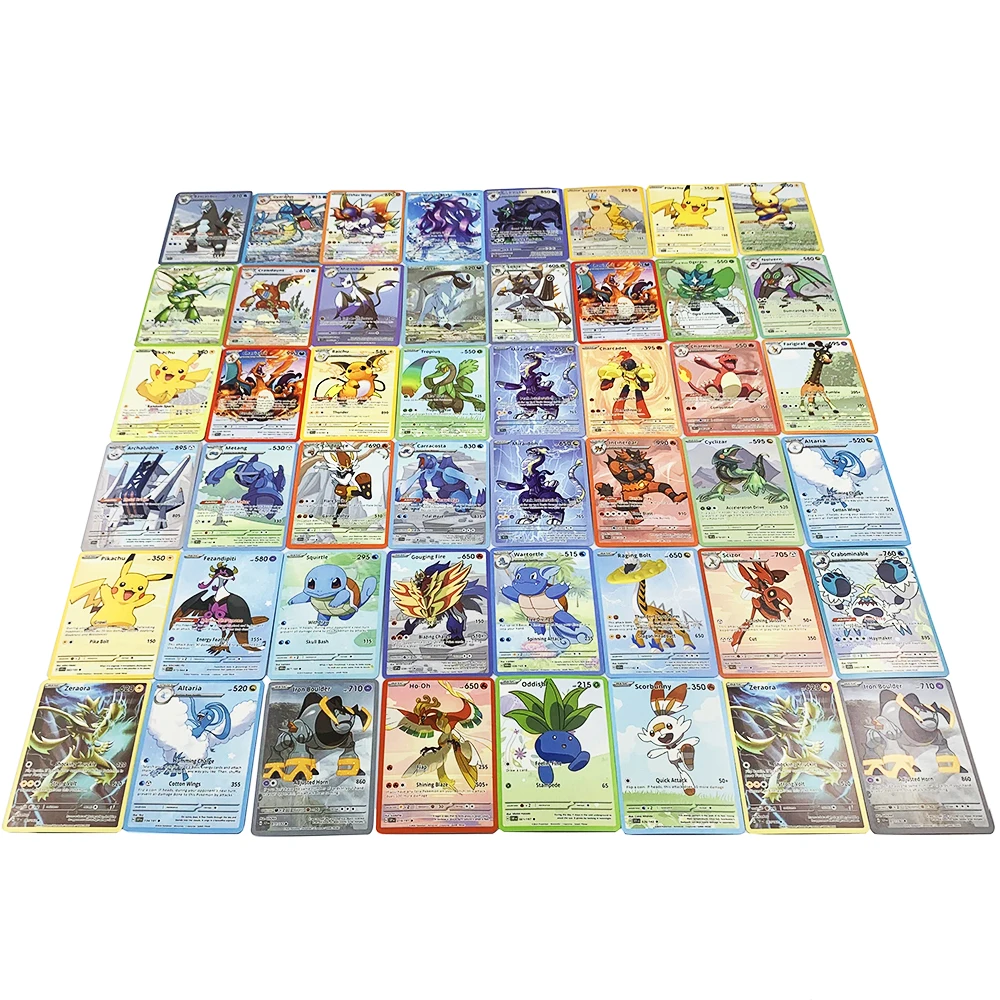 360 Pcs/Set Pokemon Card Game Scarlet&Viole Prismatic Evolutions Booster Battle Transaction Collectible Cards Halloween Gift