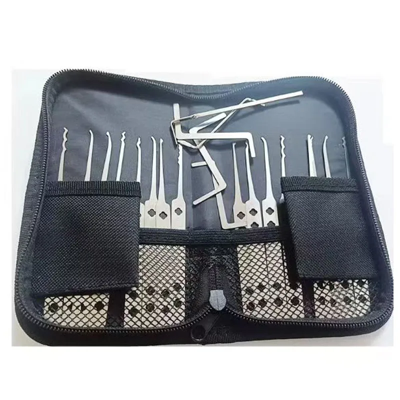 

Newest 21PCS Stainless Steel Lock Maintenance Tool And Tension Tool Hot In Euro Easy Carry Use Light Professional Locksmith Tool