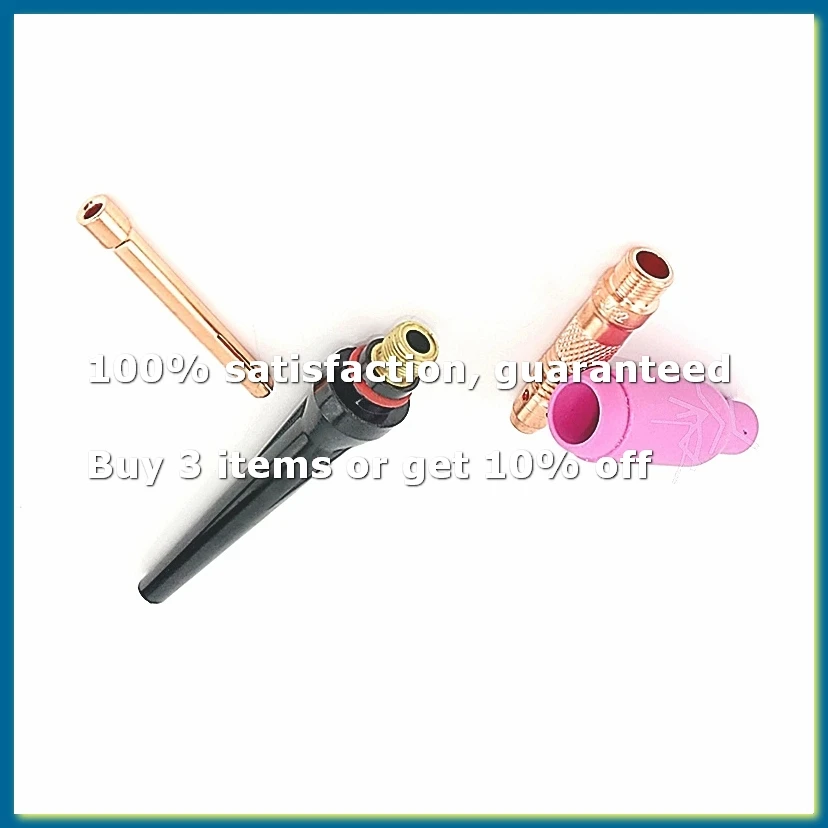 4Pcs for WP26 WP17 WP18 TIG Welding Torch Consumables Tungsten Electrodes Collet Tip Alumina Nozzle Cup Cap-A62I