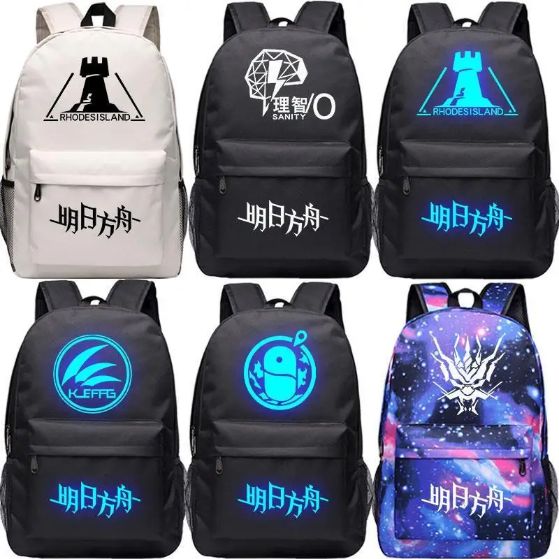 

Luminous Day Ark Backpack For Boys And Girls Students, Lost Sanity Amiya Doctor Backpack, Rhodes Island Double Shoulder Bag A
