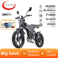 RANDRIDE DM711 Electric Bike 1000W Motor 20*4.0'' Fat Tires E-Bike  48V20Ah Battery All-Terrain Electric Bicycle