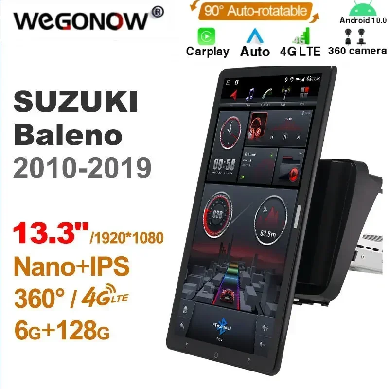 Android10.0 Ownice Car Radio Auto for SUZUKI Baleno 2010-2019 13.3'' 7862 512 No DVD support USB Quick Charge Nano 1920*1080