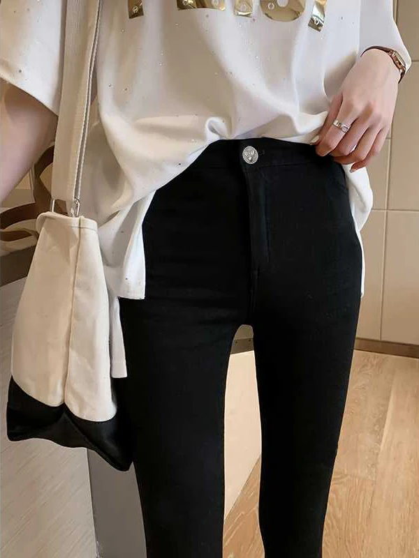 Early Autumn High Waist Women's Leggings Slim Fit Long Pants Casual Magic Nine Points Pants Tight Body Outerwear Trousers