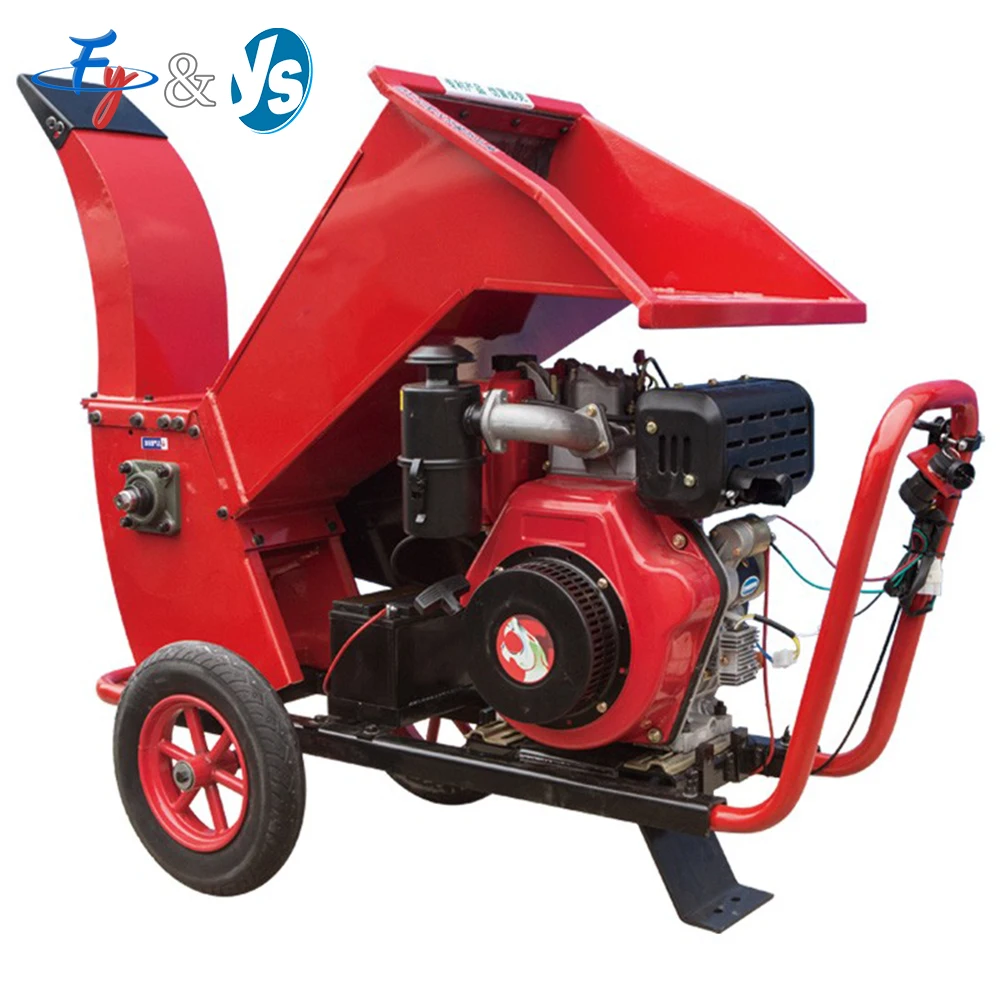 

Мощный дизельный измельчитель древесины мощностью 13-15 л.с. — сверхмощный измельчитель ветвей диаметром 10-15 см и садовых отходов