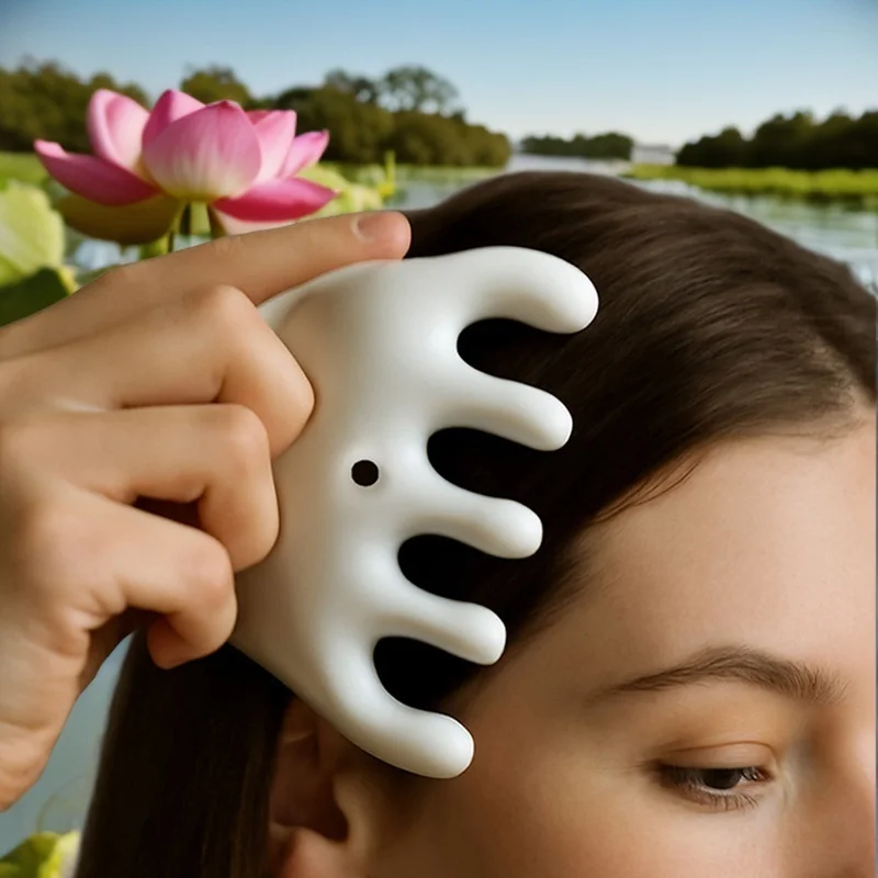 

Head Body Relax Massage Comb Relaxing Five Seven Tooth Comb Dolphin Shape Comb Scraping Massager Meridian Comb Body Massage Tool