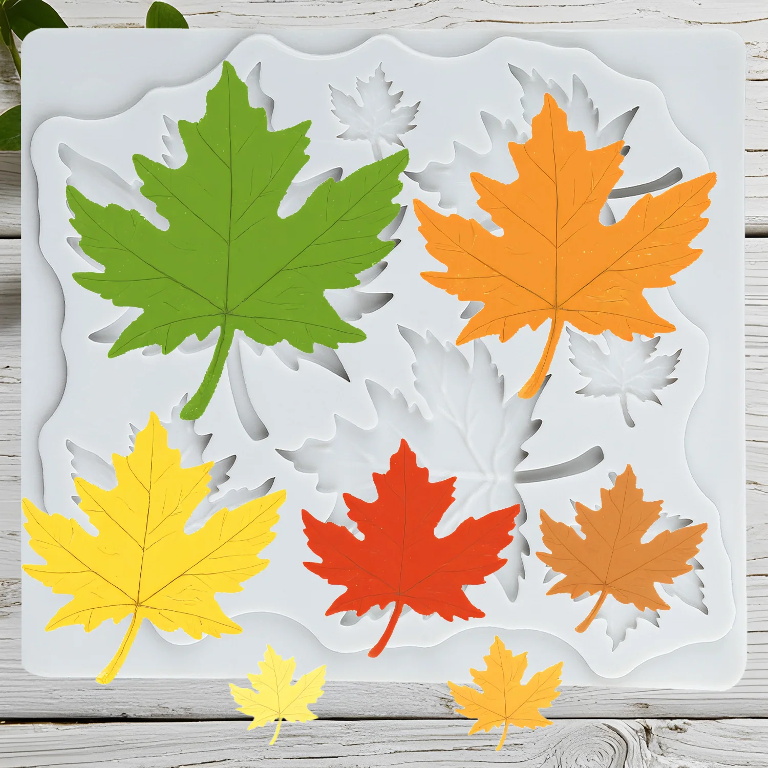 

Leaf Silicone Molds Fondant Cake Decorating Tools Cupcake Topper Chocolate Candy Sugar Craft Gum Paste Polymer Clay