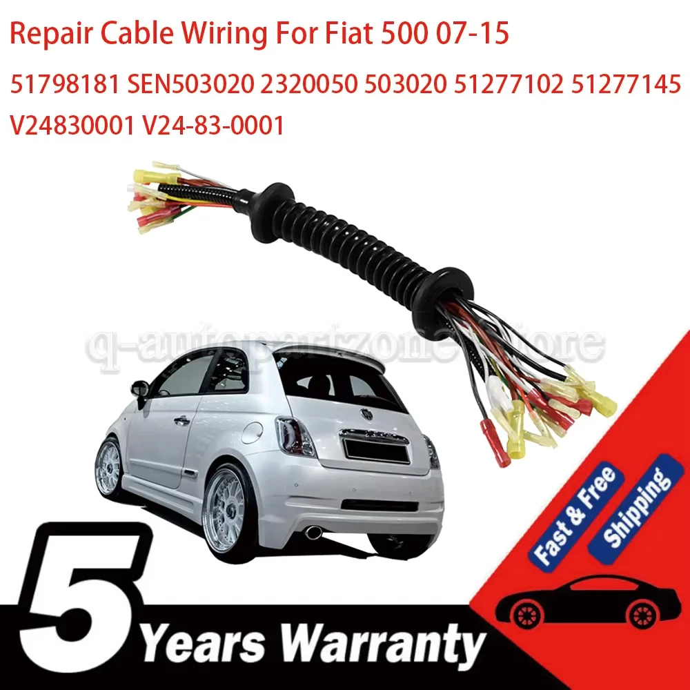 

2320050 V25-83-0001 503020 51798181 51277102 Для Fiat 500 2007-2015 Жгут проводов кабеля задней двери ткацкий станок задней двери