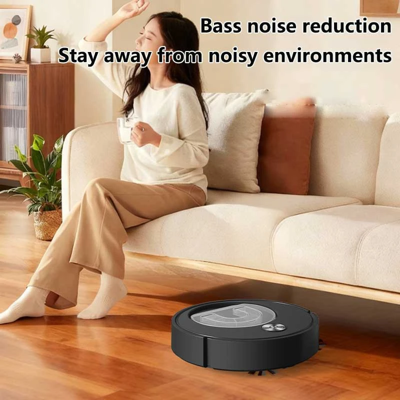 Lenovo Automatic Sweeping Robot Sweep 3-in-1 Ultra Thin Mute USB Rechargeable Vacuum Cleaner With Dust Box Home Cleaner Machine