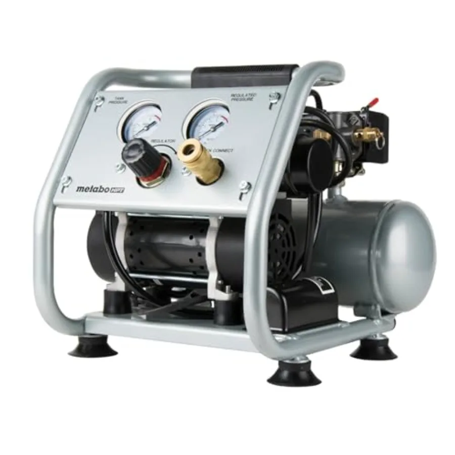 

Портативный безмасляный воздушный компрессор на 1 галлон для мастерских, ультратихий (59 дБ), компактный, легкий дизайн, универсальный