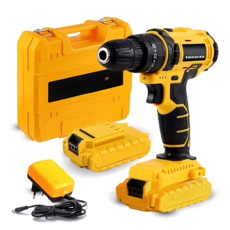 

Professional Electric Impact Brush Electric Cordless Lithium Battery Power Drill