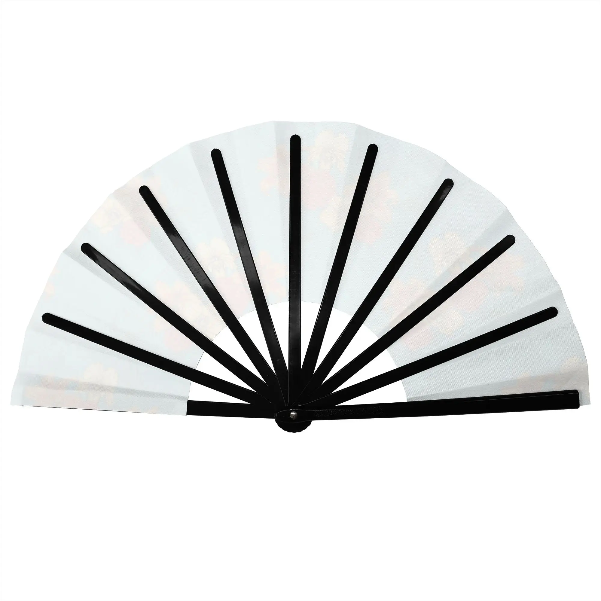 Tropical Floral Lilies Yellow Orchid  Portable Pocket Fan Outdoor Red Flower Clusters Folding Fan Chinese Dance Handheld Fans