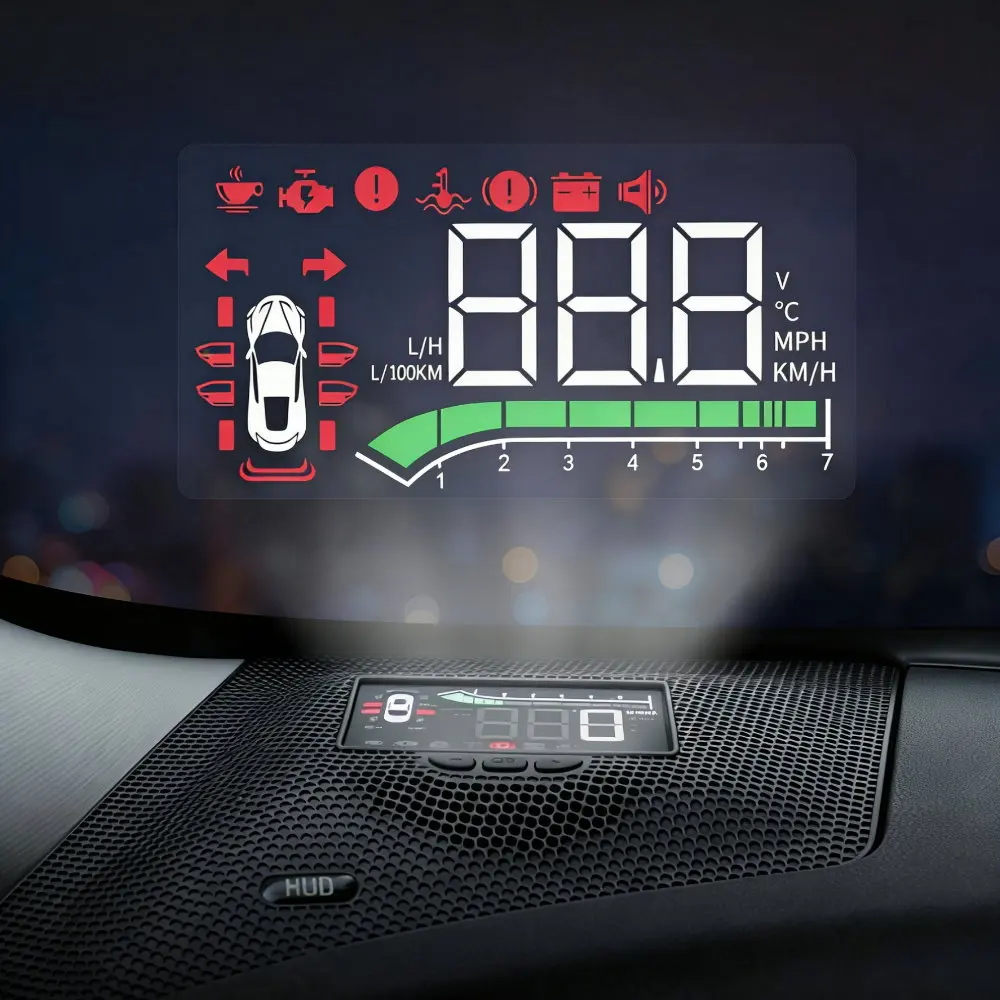 Car HUD Head Up Display For Toyota Avalon (XX50) 2018-2025 Accessories Auto LCD LED Screen Reflecting Windshield Projector