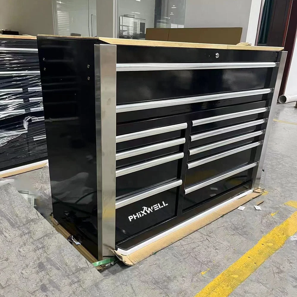 11 Drawers Jumbo Tool Cabinet With Hand Tools Car Repairing Tool Set