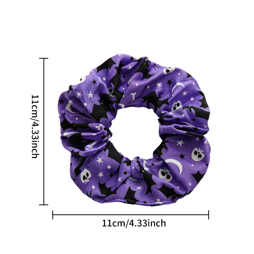 4pcs Hair Tie Elastic Large Scrunchie Halloween Hair Rope Ponytail Holder Hair Accessories For daily uses Women