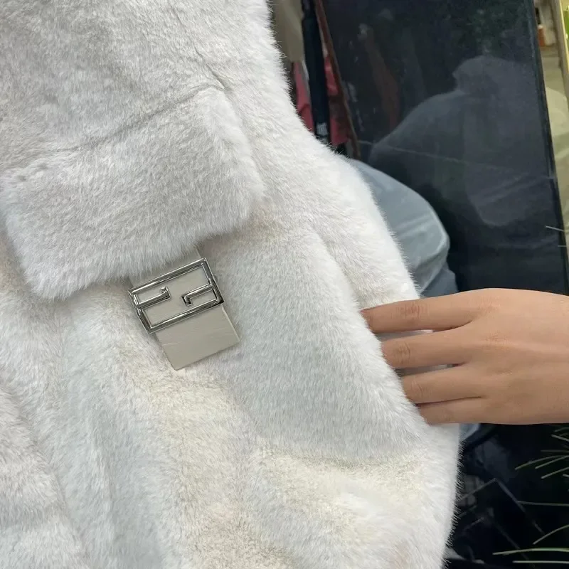 Faux Pelz Weste Mantel Damen Lose Warme Pelz Weste Jacken Casual Westen 2025, Frauen Verdicken Winter Ärmellos