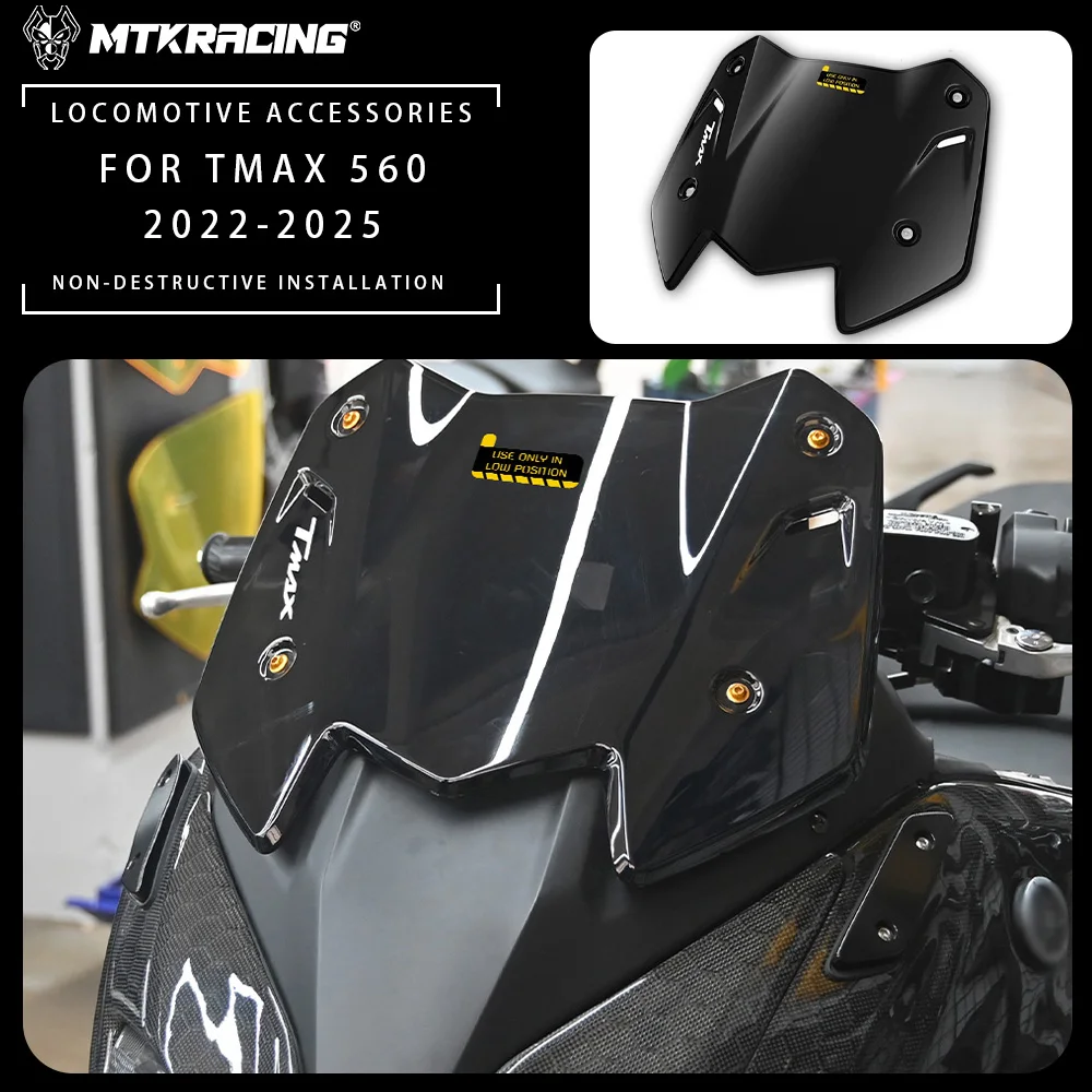 

Для YAMAHA TMAX 560 2022-2025 новые аксессуары для мотоциклов, лобовое стекло, спортивный козырек, дефлектор, аксессуары