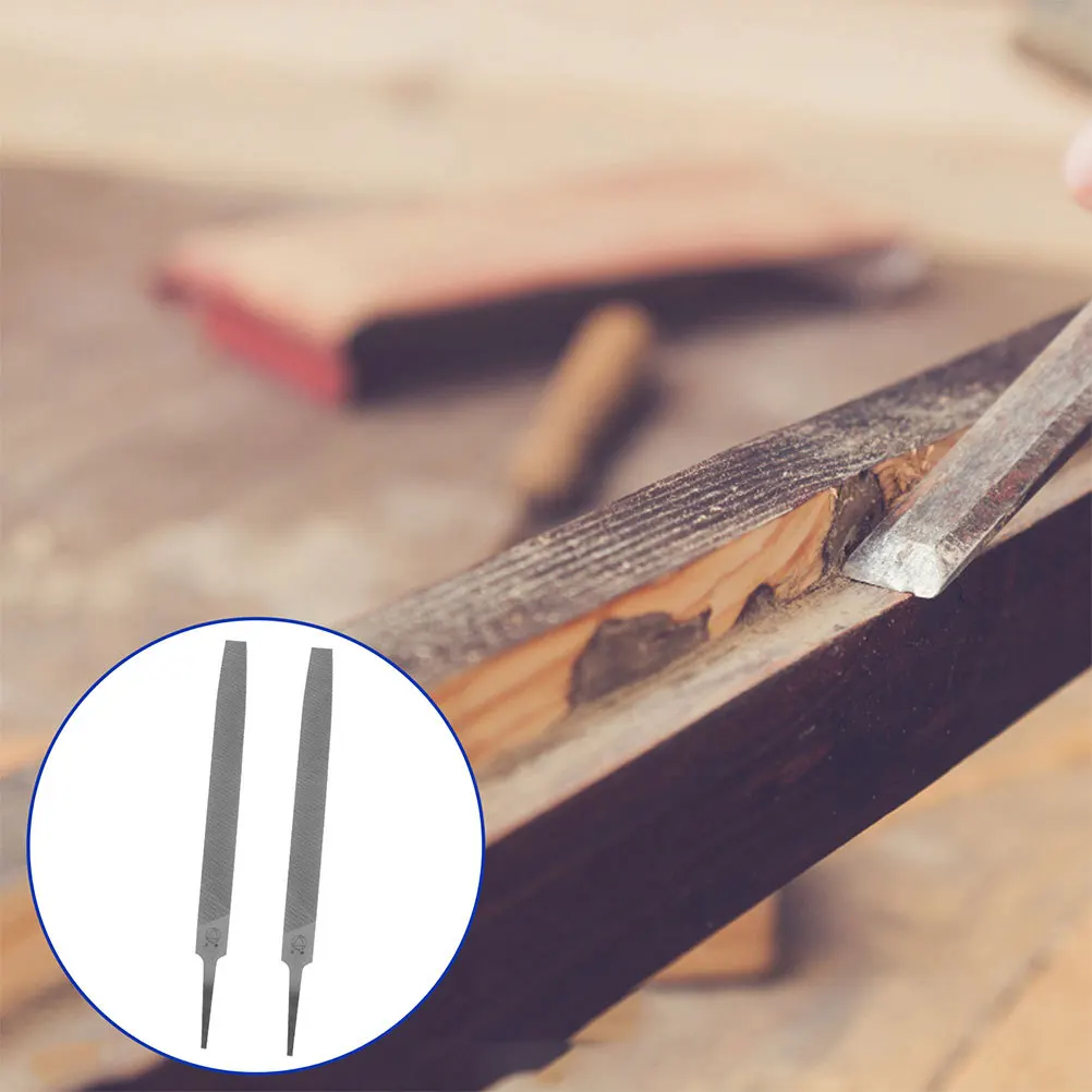 

4pcs Rectangular Mill Hand Files Cut File Steel Smooth Cutting Tool For Wood Metal Deburring Axe Sharpening Kit Wear Resistant