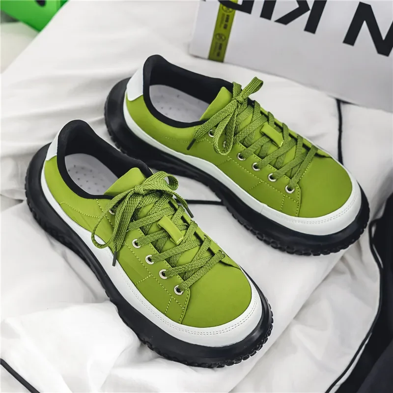 

Весенняя парусиновая обувь в стиле ретро, мужская обувь с большим носком, широкие уродливые милые ботинки, удобные нескользящие износостойкие модные кроссовки