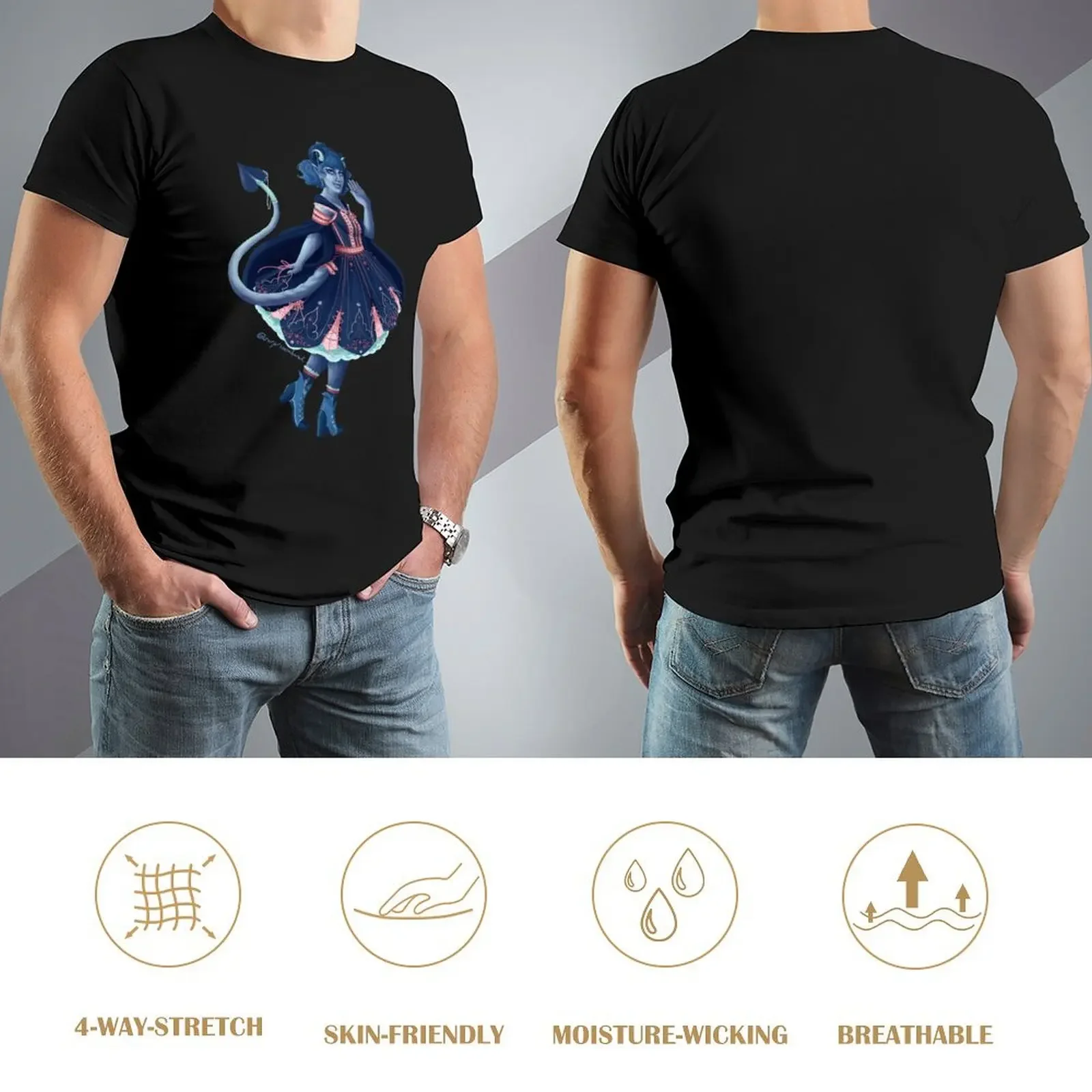 Jester agitando camiseta