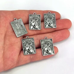 50pcs new hand snake sun moon tree for DIY man women Accessories