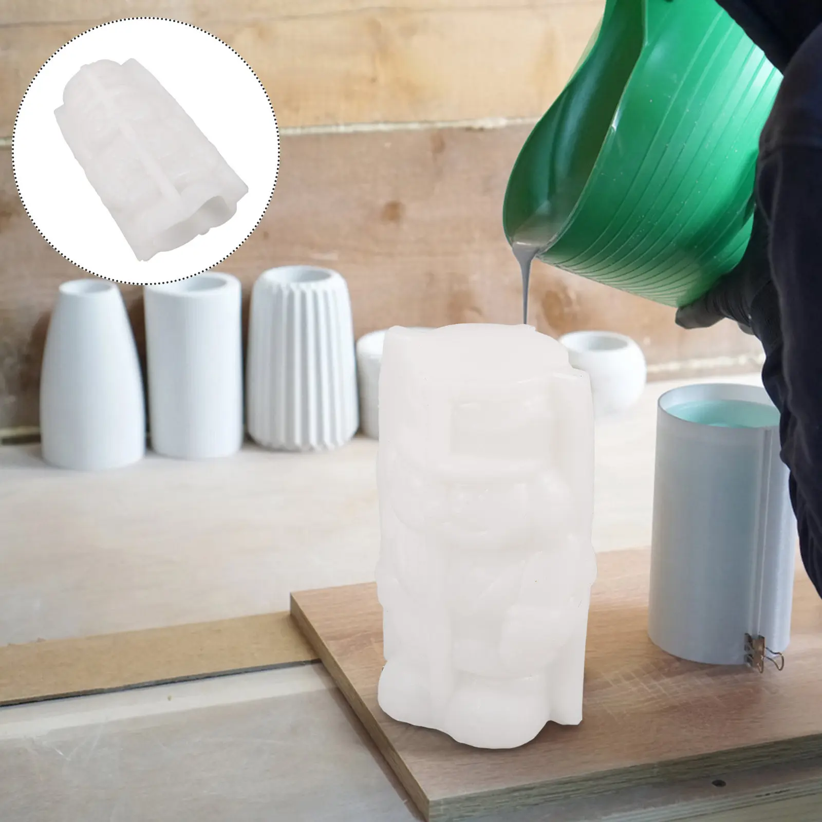 

Силиконовая форма «Щелкунчик» 3D для эпоксидной смолы, для литья воска, на Рождество, Пасху, День святого Валентина