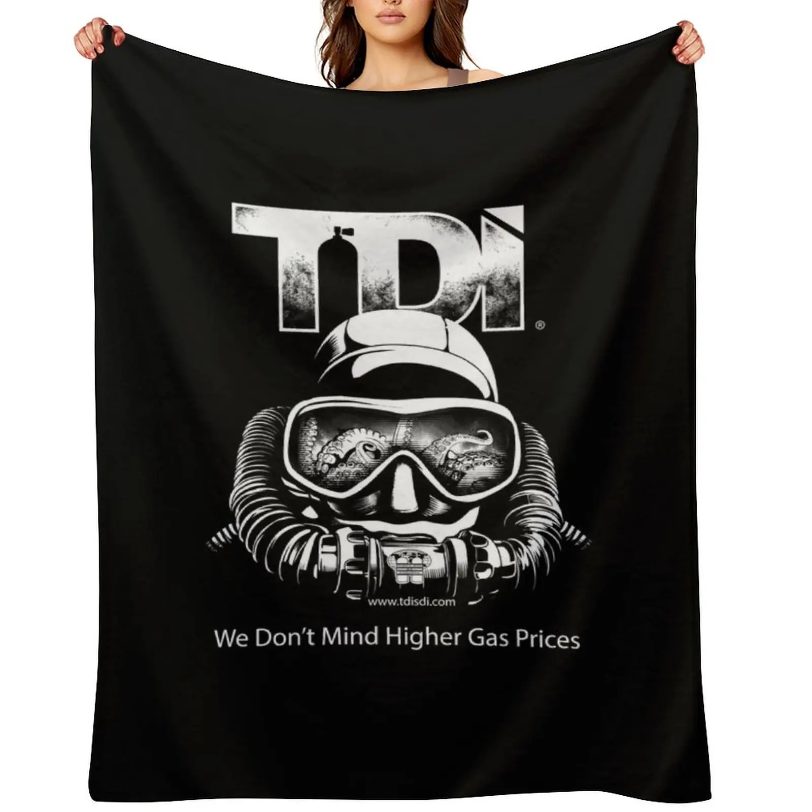 

Technical Diving International (TDI)- TDI Rebreather Higher Gas Prices Throw Blanket valentine gift ideas decorative Blankets