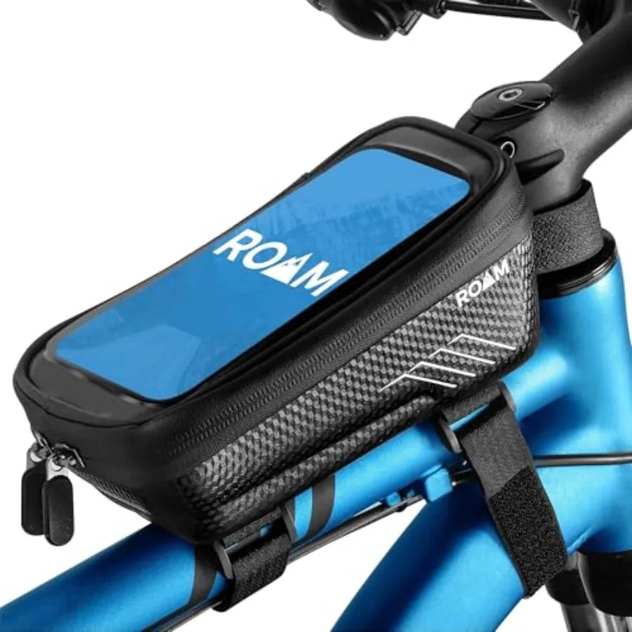 Bike Universal Phone Holder + Waterproof Zipper Storage Case - Fits Smartphones Up To 4