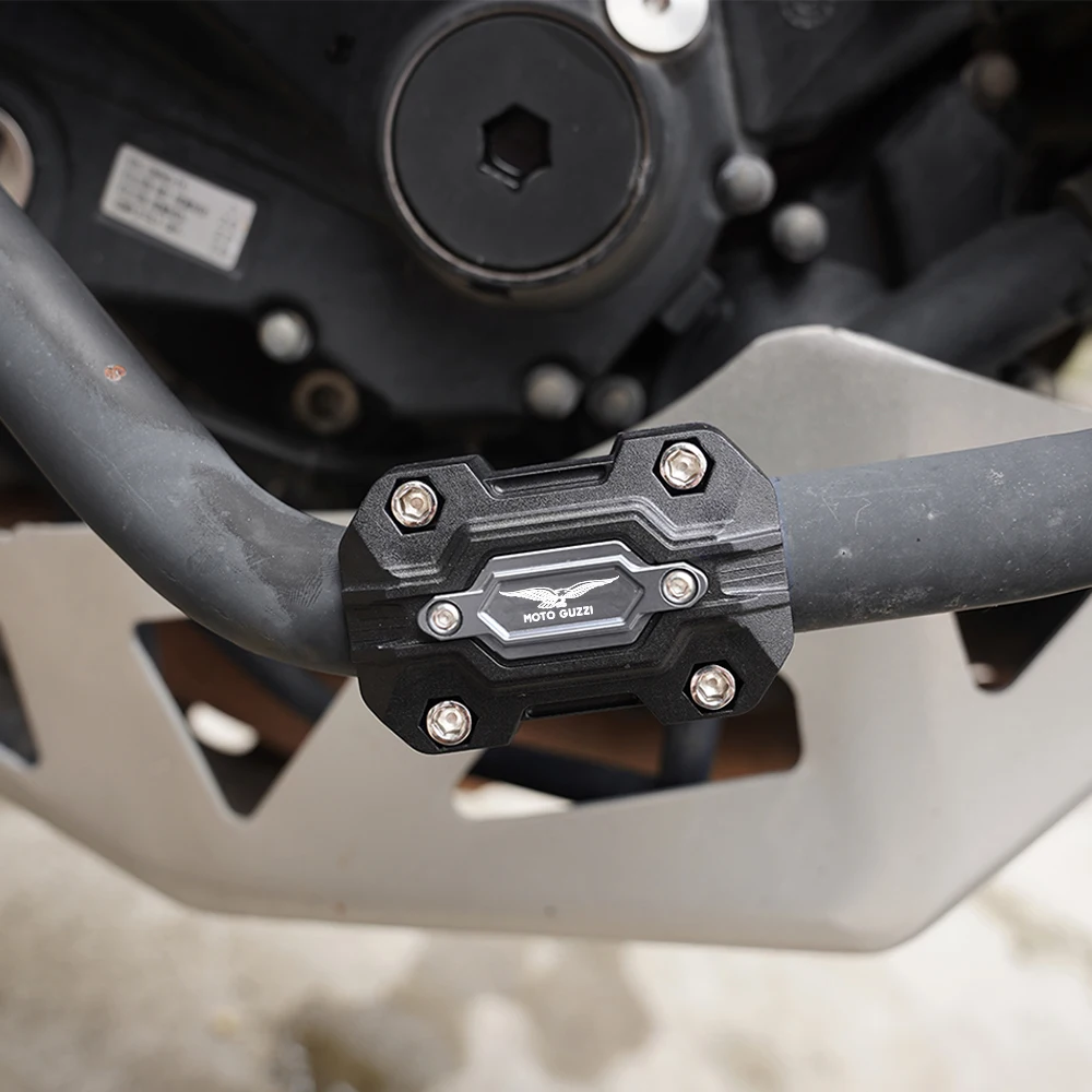 ل Moto Guzzi V85 TT V7 حجر خاص 850 V9 رومر بوبر قطع غيار الدراجات النارية محرك الحرس الوفير كتلة تحطم بار حامي V85TT #4