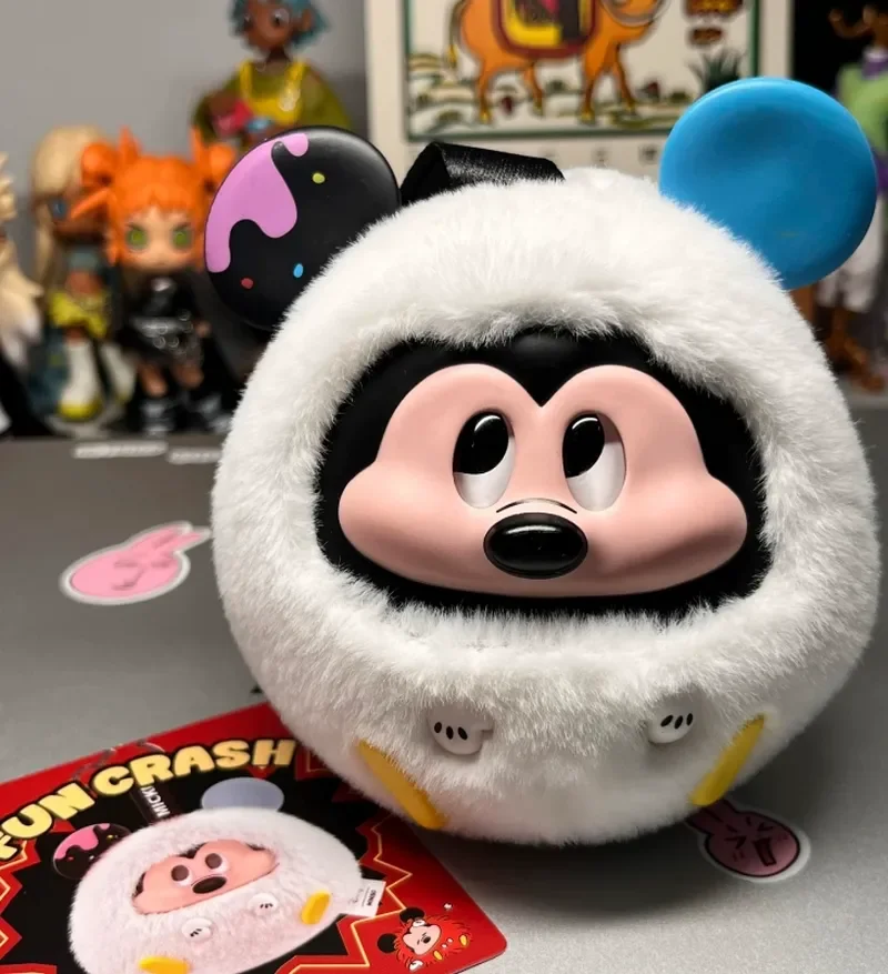 Miniso Disney Topolino Fun Collision Series Portachiavi in vinile peluche con scatola cieca Simpatico giocattolo da collezione a sorpresa per donne e ragazze