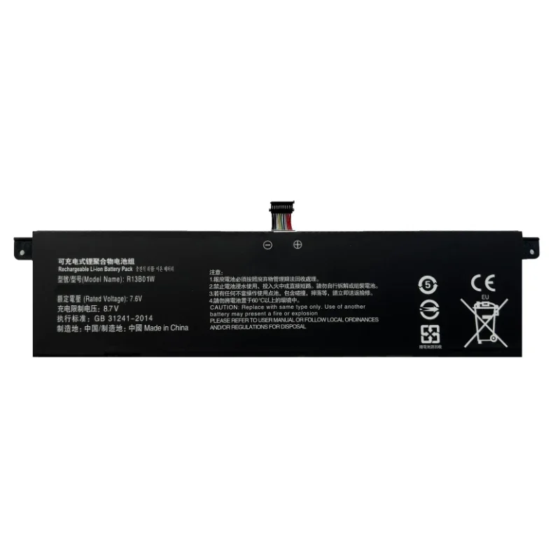 For Xiaomi Mi Air 13.3 Series Tablet PC 39WH 7.6V 5230mAh R13B01W R13B02W Laptop Battery