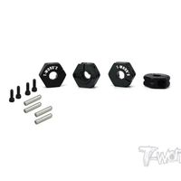 Original T works TE-TC01-M Clip 12mm Wheel Adapter ( For Tamiya TC-01 ) 4pcs. Professional Rc part