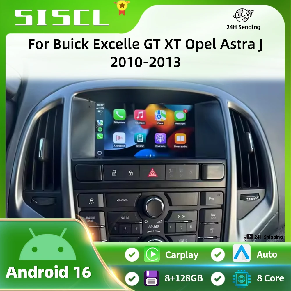 For Opel Astra J 2011-2014 Buick Excelle GT XT Radio Carplay Car Multimedia Player Intelligent System Android Auto Navigation