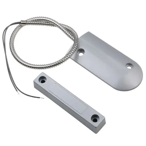 Detector de Sensor de puerta de persiana enrollable magnética con cable, contacto para sistema de alarma