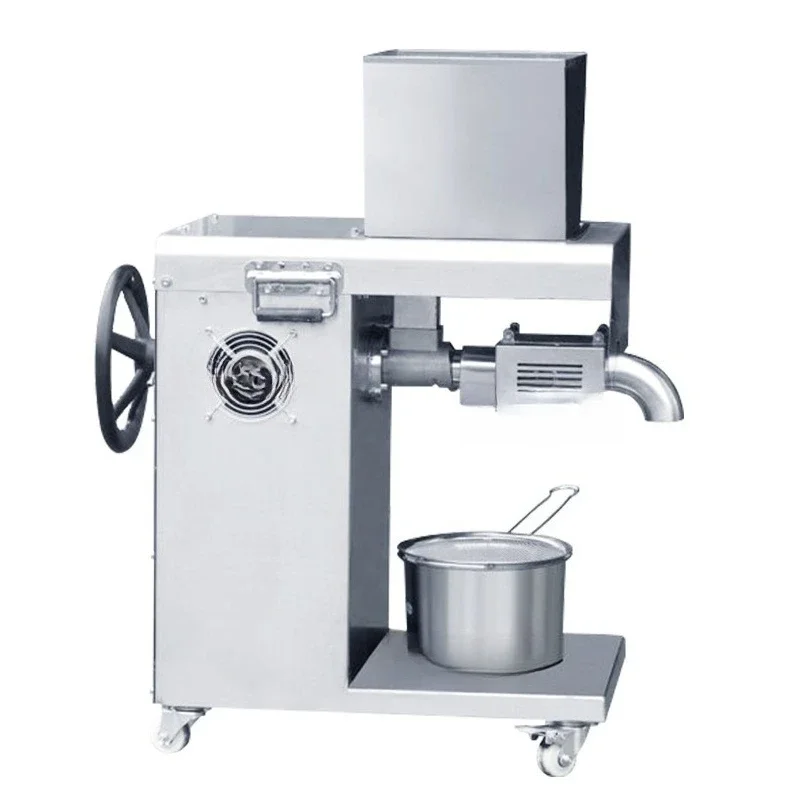 Stainless steel oil press, peanut sesame rapeseed oil press, small fryer