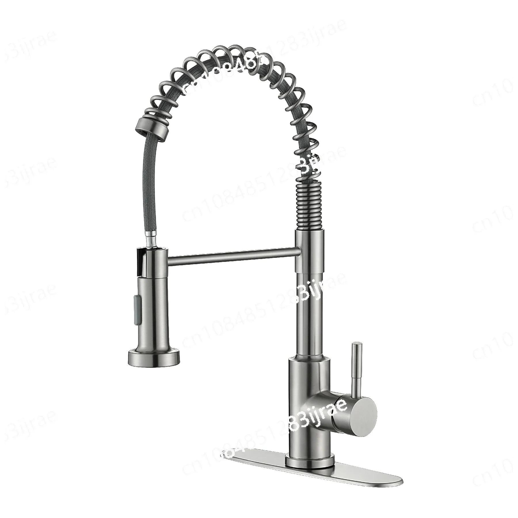 Modern 304 Stainless Steel Kitchen Sink Brushed Gold Pull Down Faucet Smart Touch Sensor Matte Black Kitchen Faucet