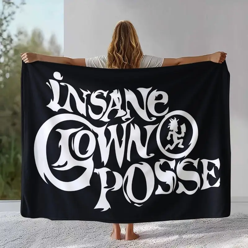 ICP Rap Metal Insane Clown Posse Juggalo Flannel Blanket,Ultra Soft Warm Plush Throw for Home Bedroom Bed Sofa Camping Picnic