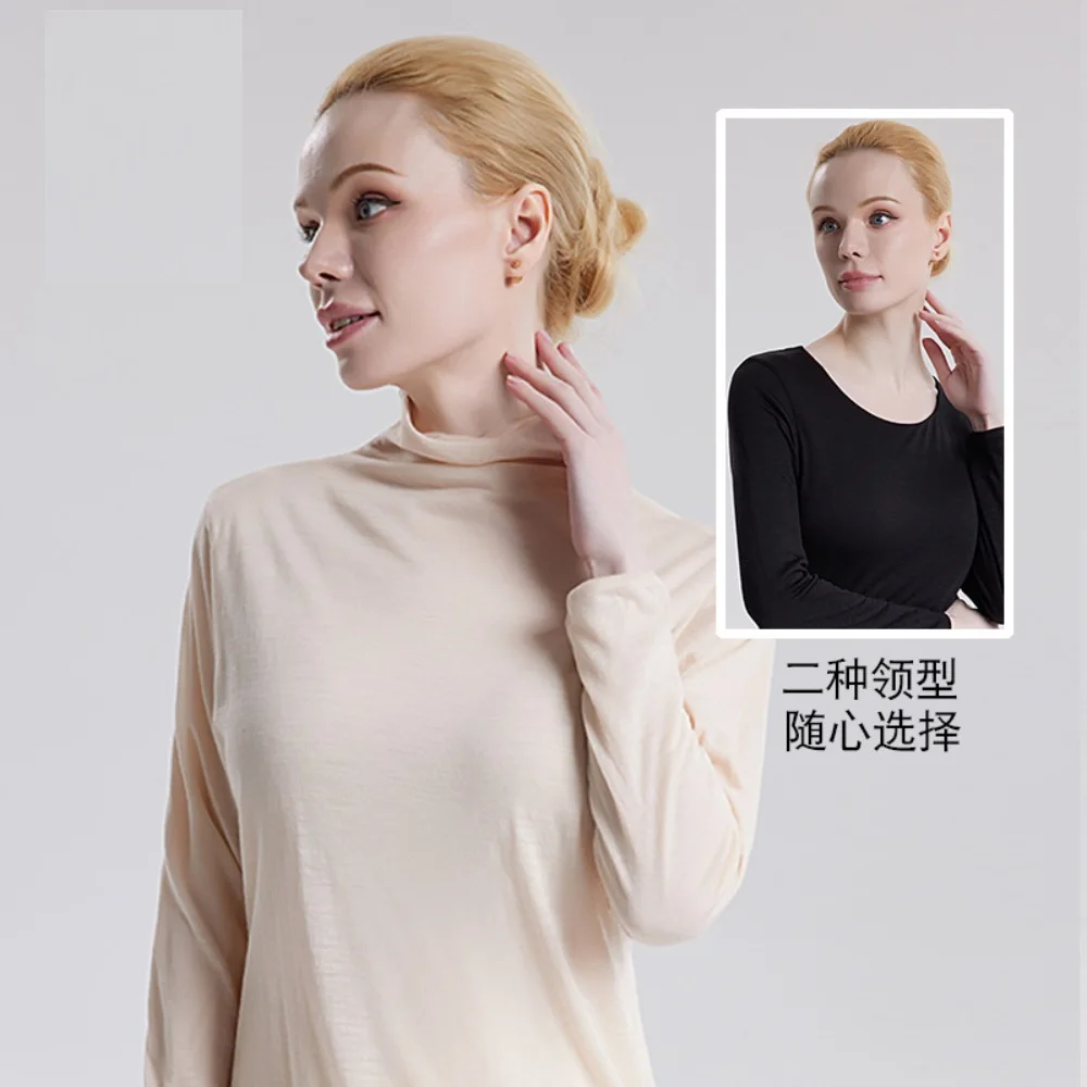 Ropa interior térmica para mujer, camisa sexy de lana, 100% hombre ropa termica mujer interior invierno termico termicas interio pantalon térmica pijama camisetas calzoncillos leggins largos sudaderas manga deporte lar